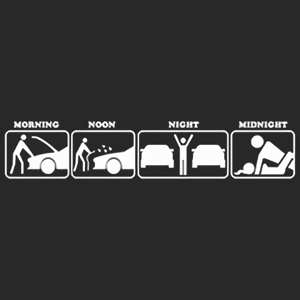 Morning Noon Night Midnight Vinyl Decal Sticker - The Decal Master ...