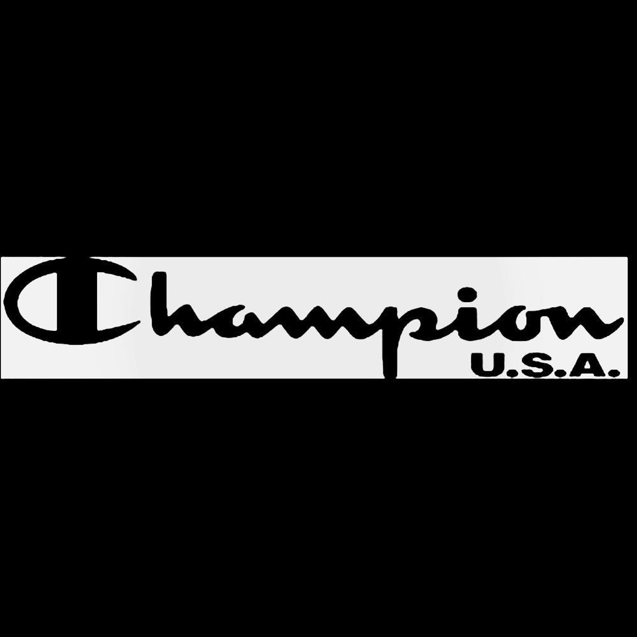Champion Usa Logo Decal Sticker