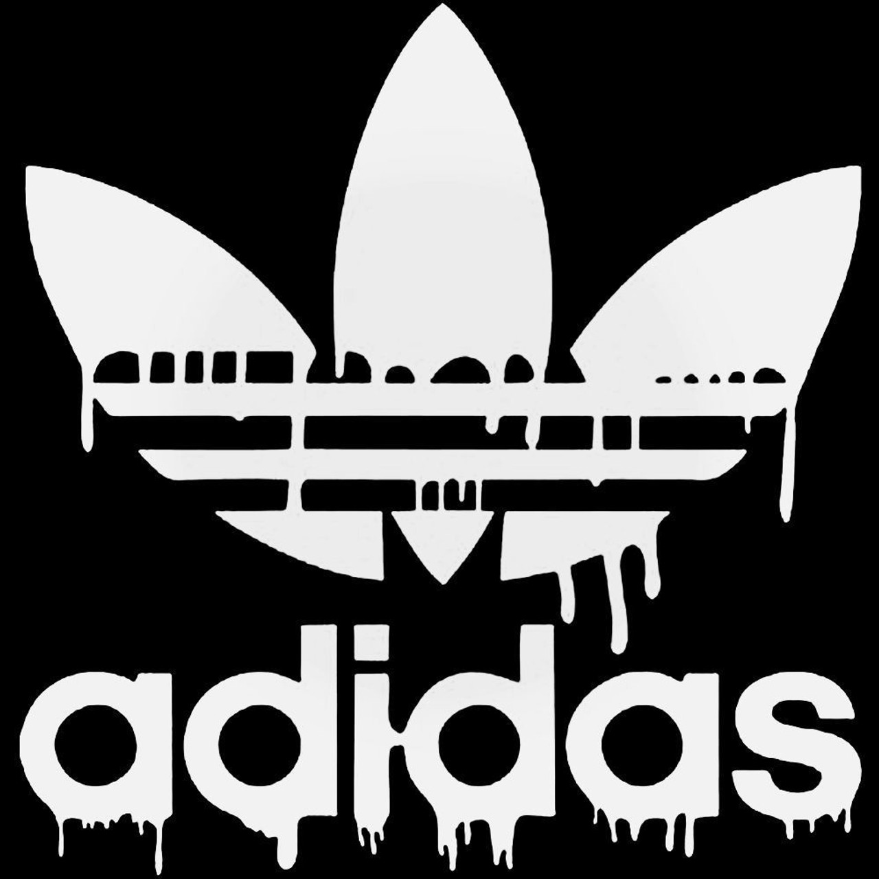 adidas dripping logo