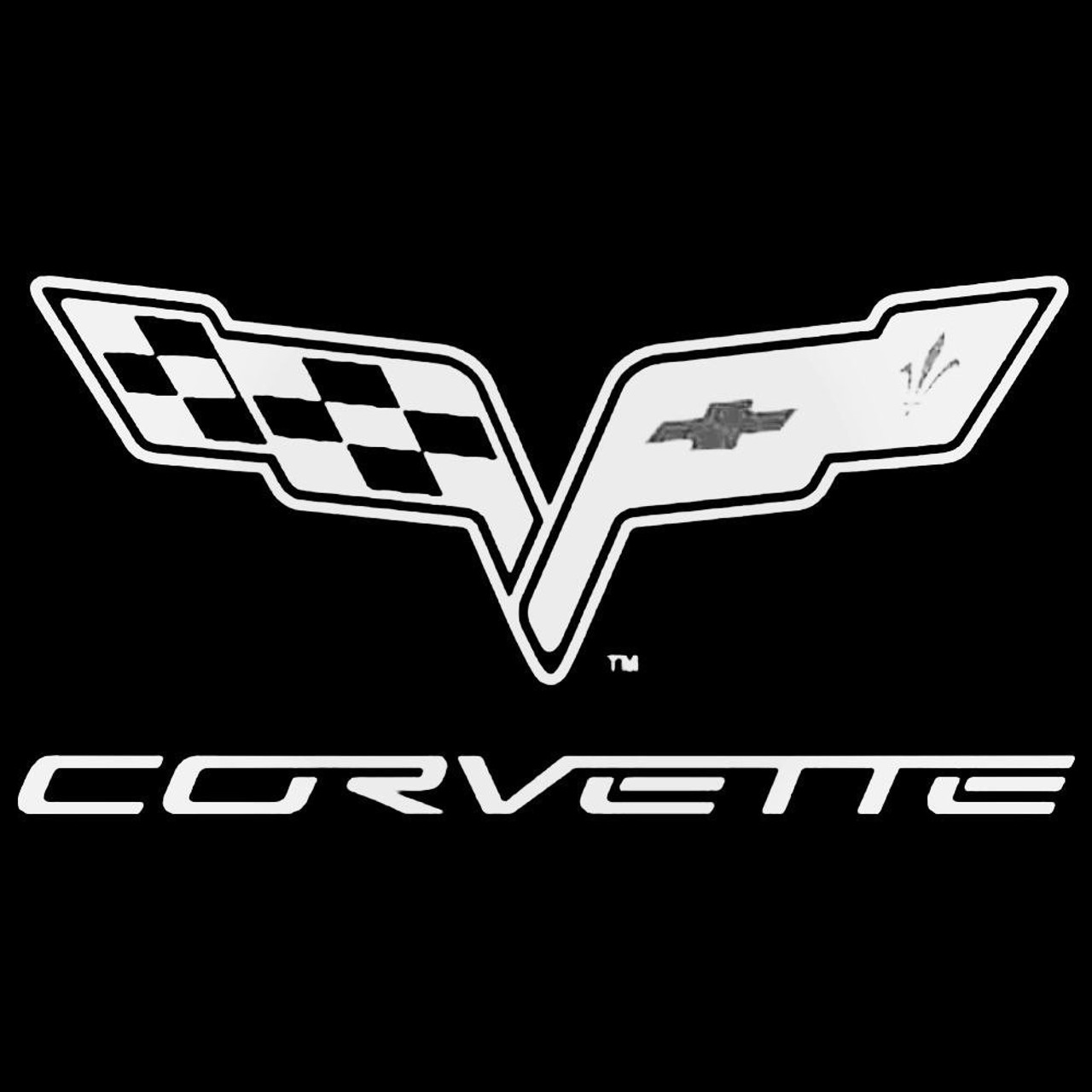 Old Chevrolet Corvette logo Stock Photo - Alamy