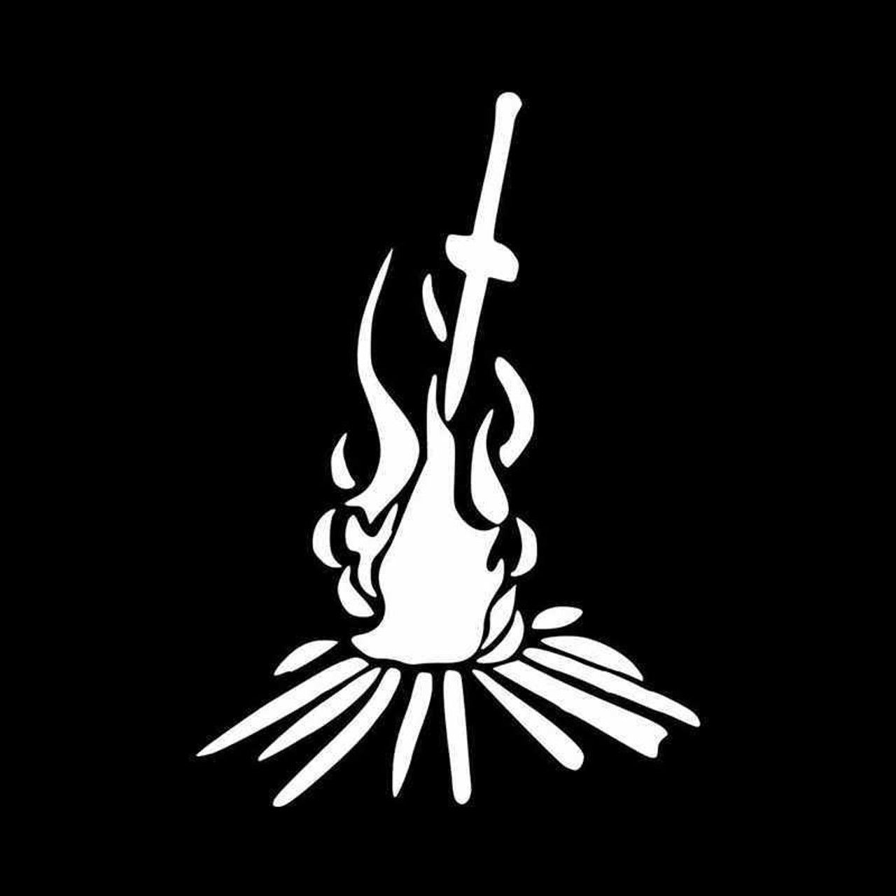 dark souls bonfire stencil