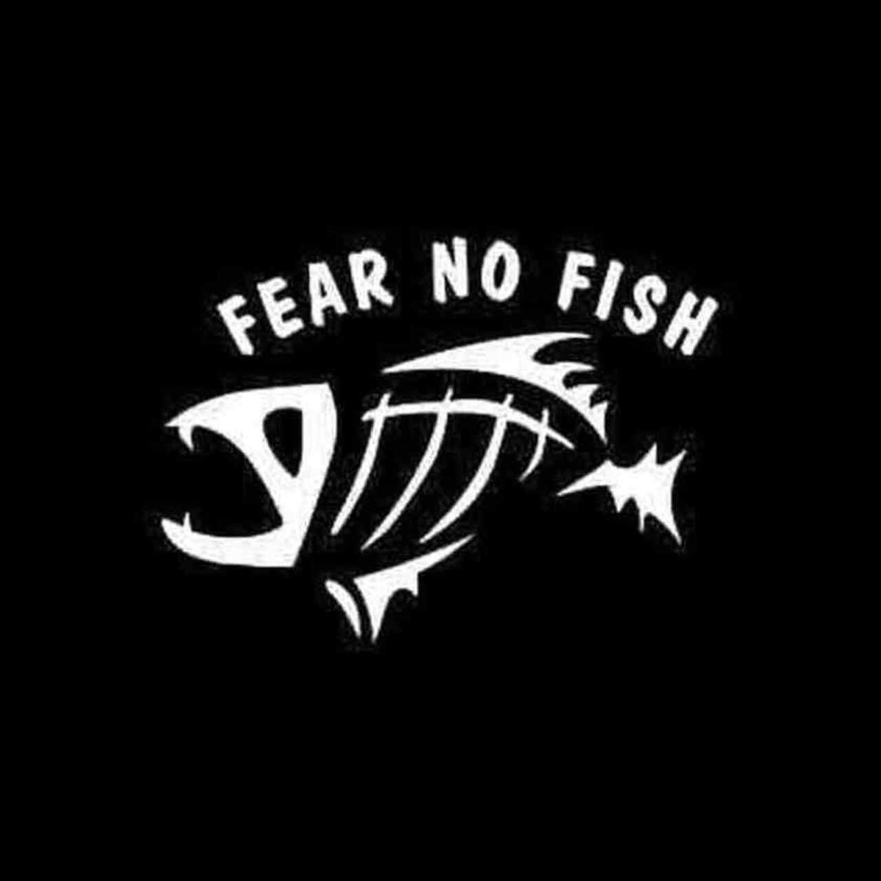 Fear No Fish Skeleton Fishing Decal Sticker