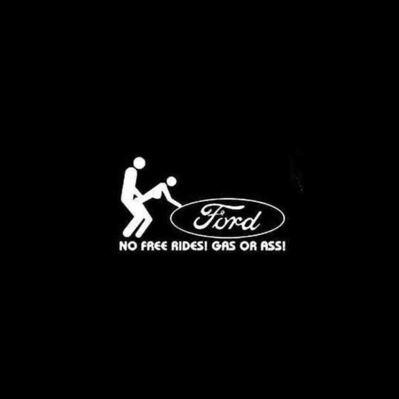 Ford No Free Rides Decal Sticker
