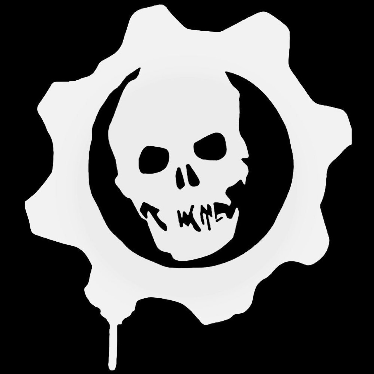 gears of war logo white