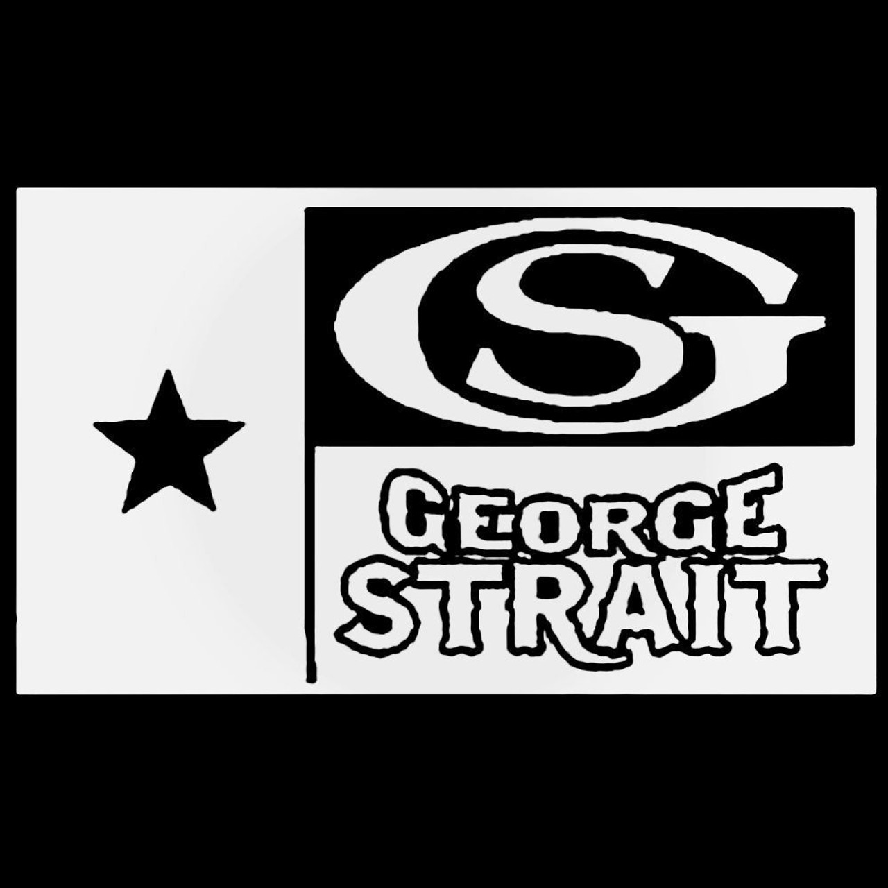 Download George Strait Texas Flag Decal Sticker