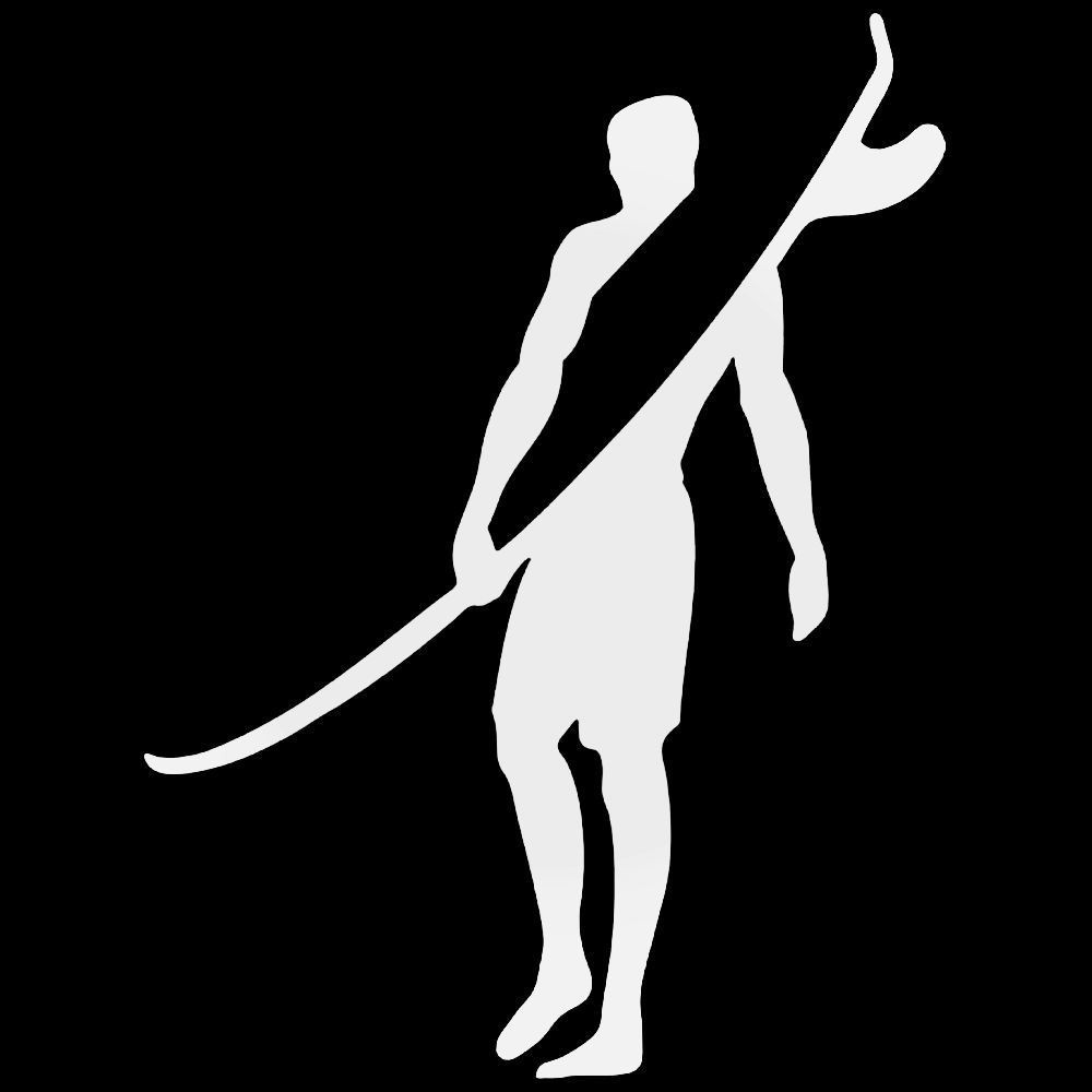 ...lost Enterprises Hawaiian Surf Sticker – Hula Girl Decal For Car, Laptop, Cooler