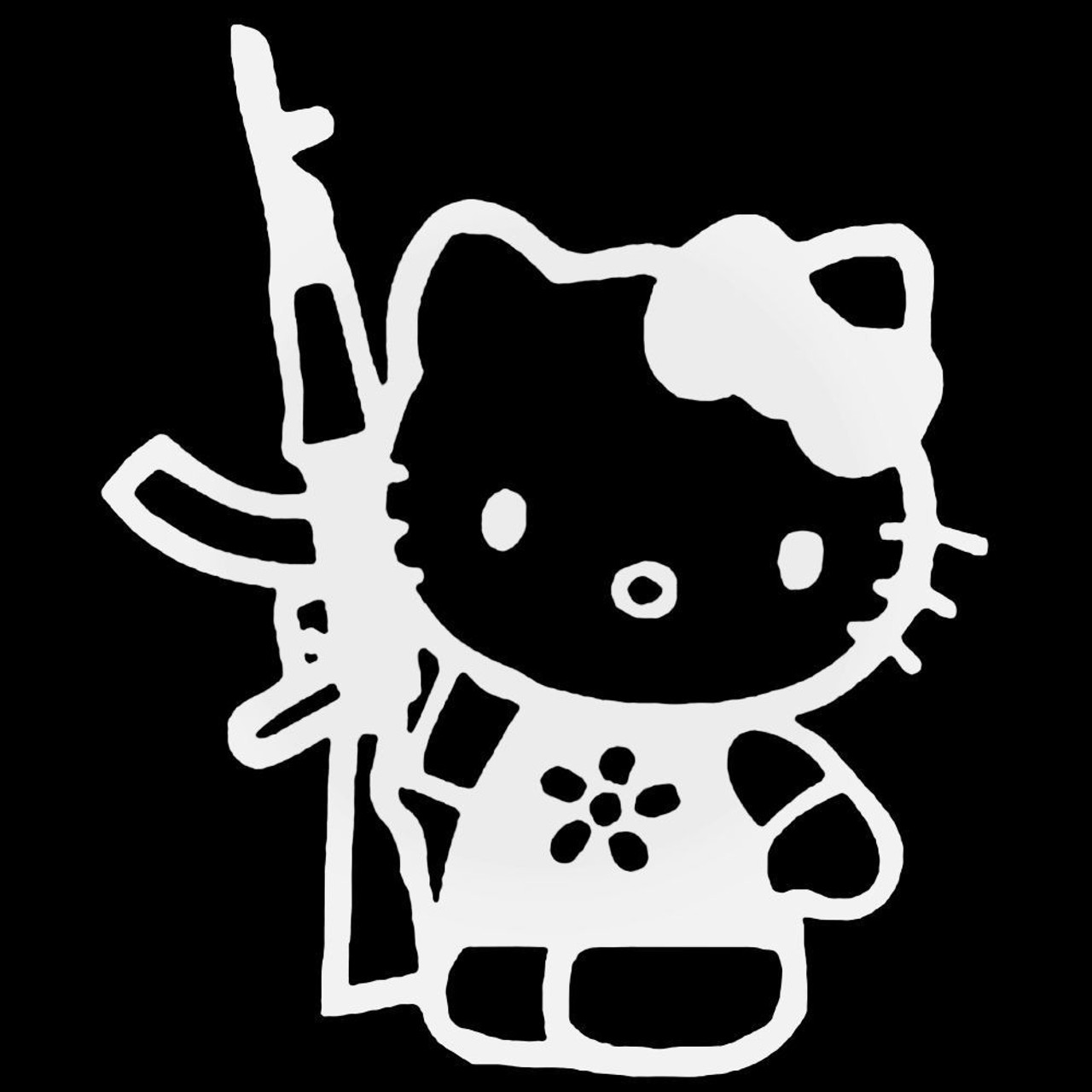 thug hello kitty drawing