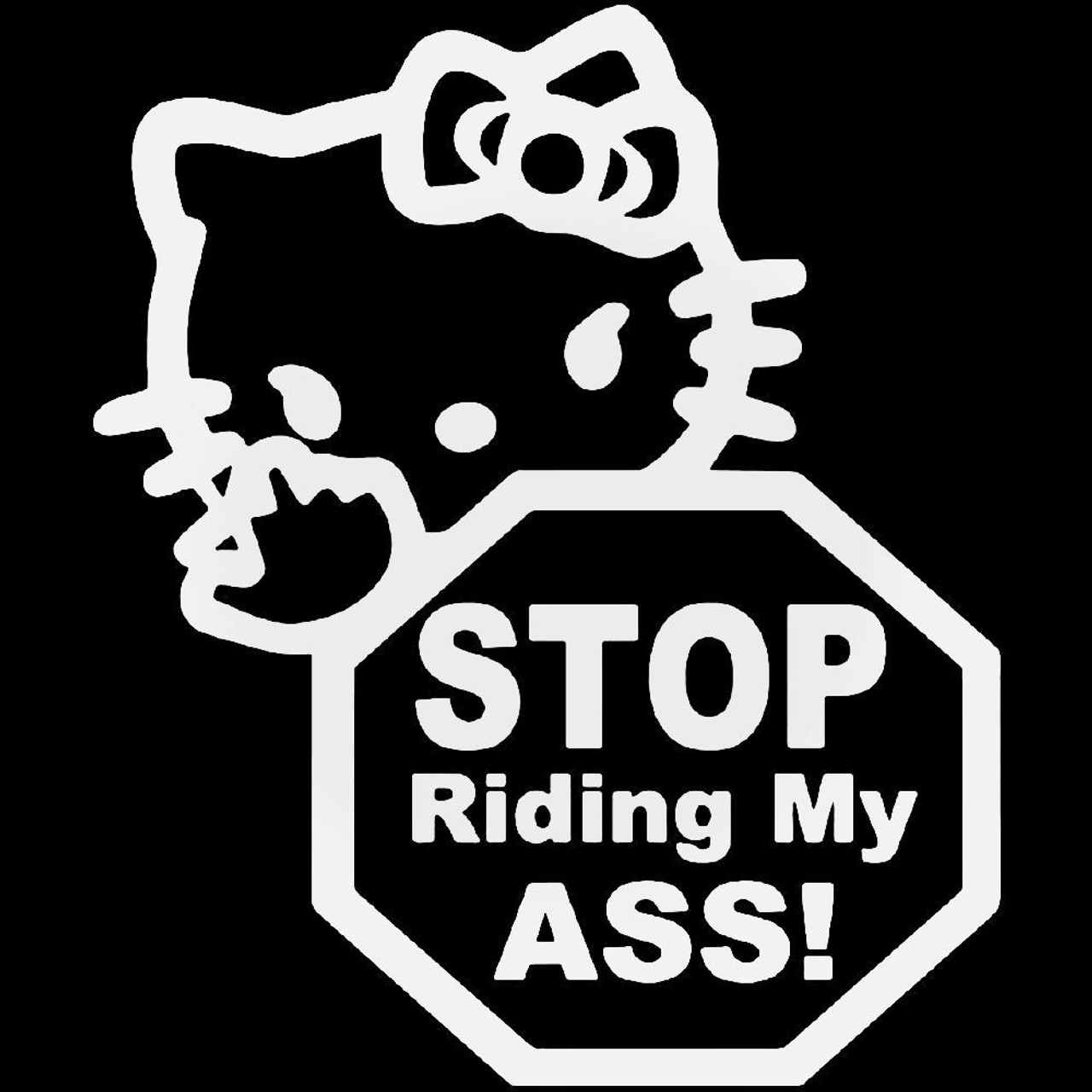 Sticker CB Fuck Hello Kitty