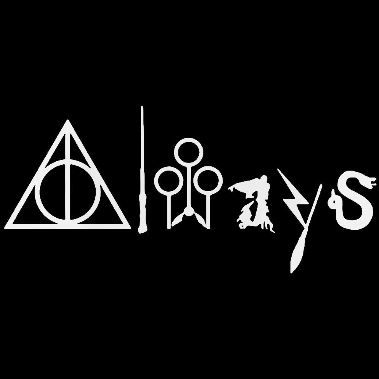 Always Slytherin Harry Potter Graphic Die Cut decal sticker Car Truck Boat 7" 