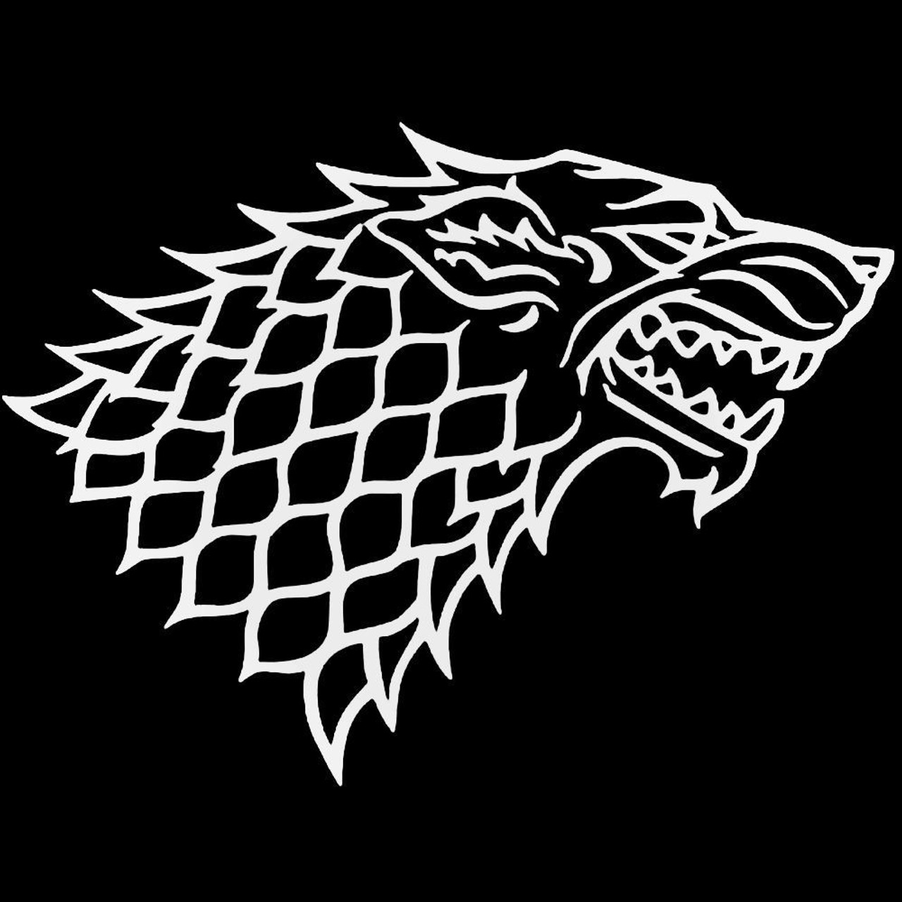 HBO Game of Thrones Sigils and Graphics House Stark Vinyl Sticker