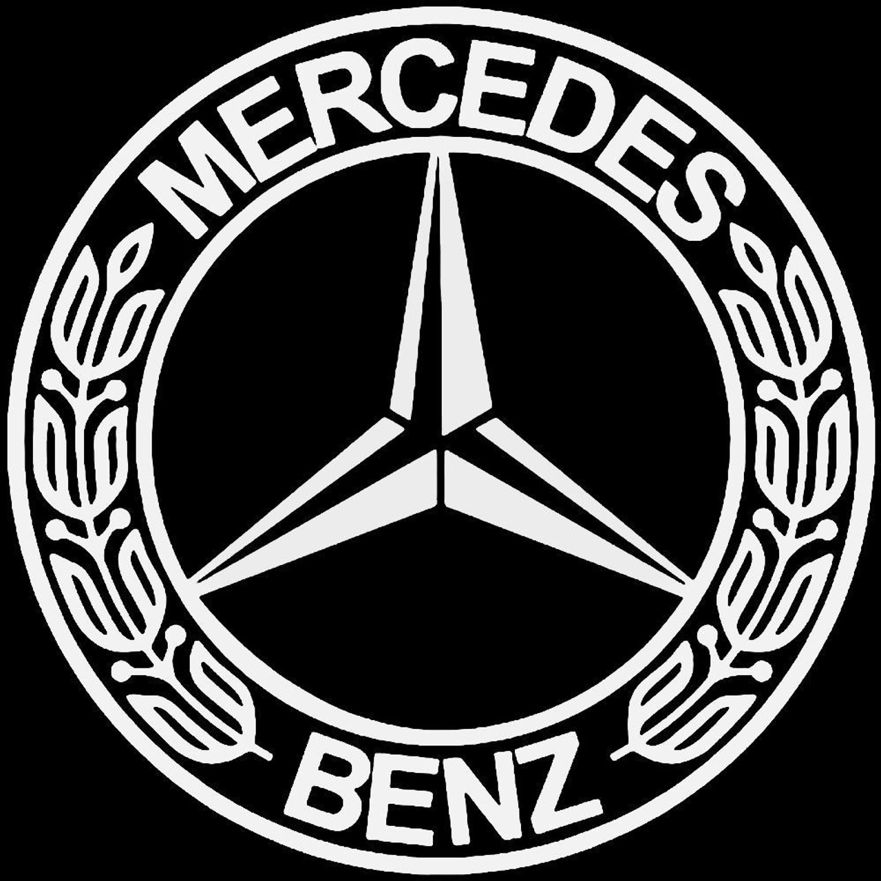 een vuurtje stoken vragenlijst cocaïne Mercedes Benz Emblem Vinyl Decal Sticker