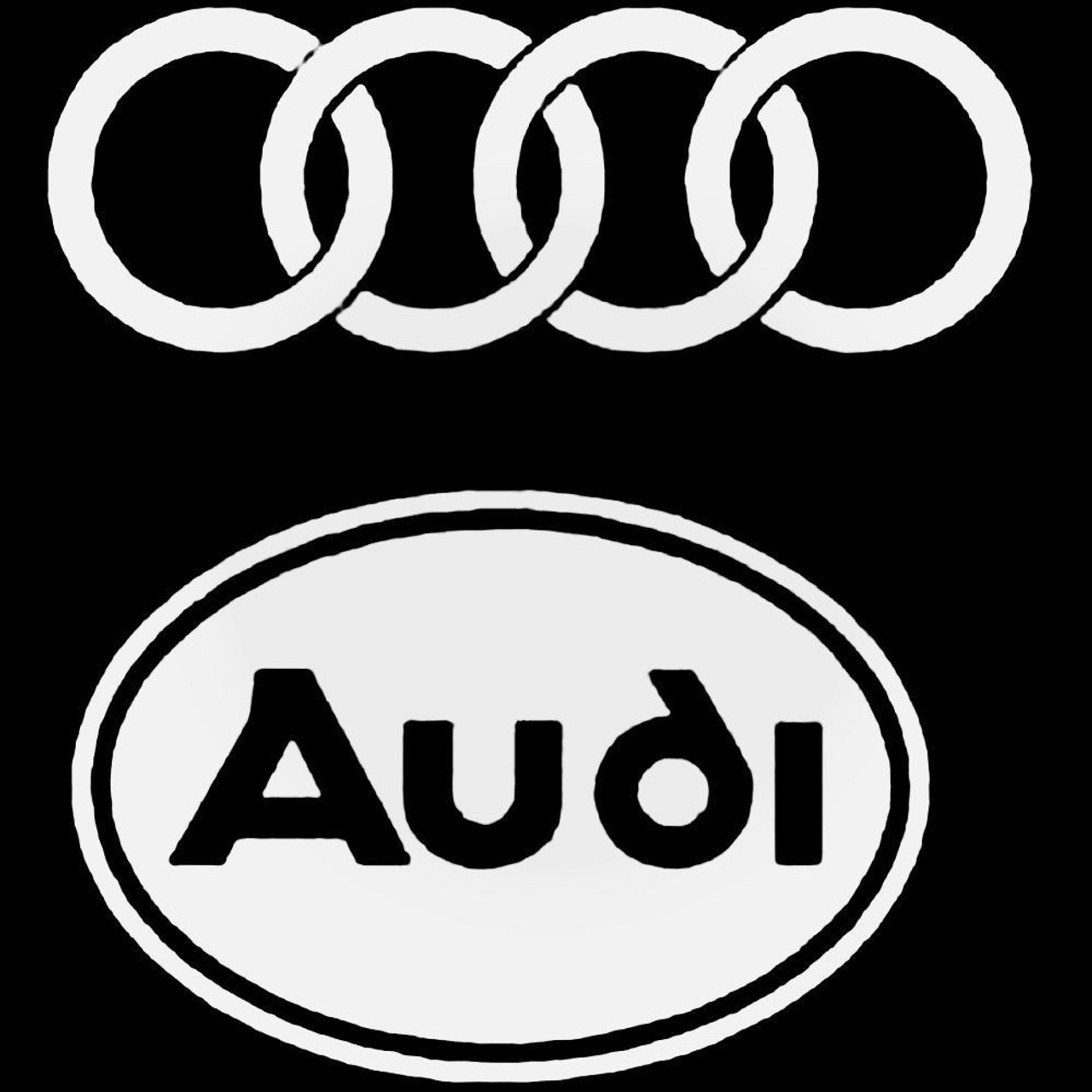 Audi Rings Trunk Emblem 193x67mm for A1 A3 A4 S4 A5 S6 A6
