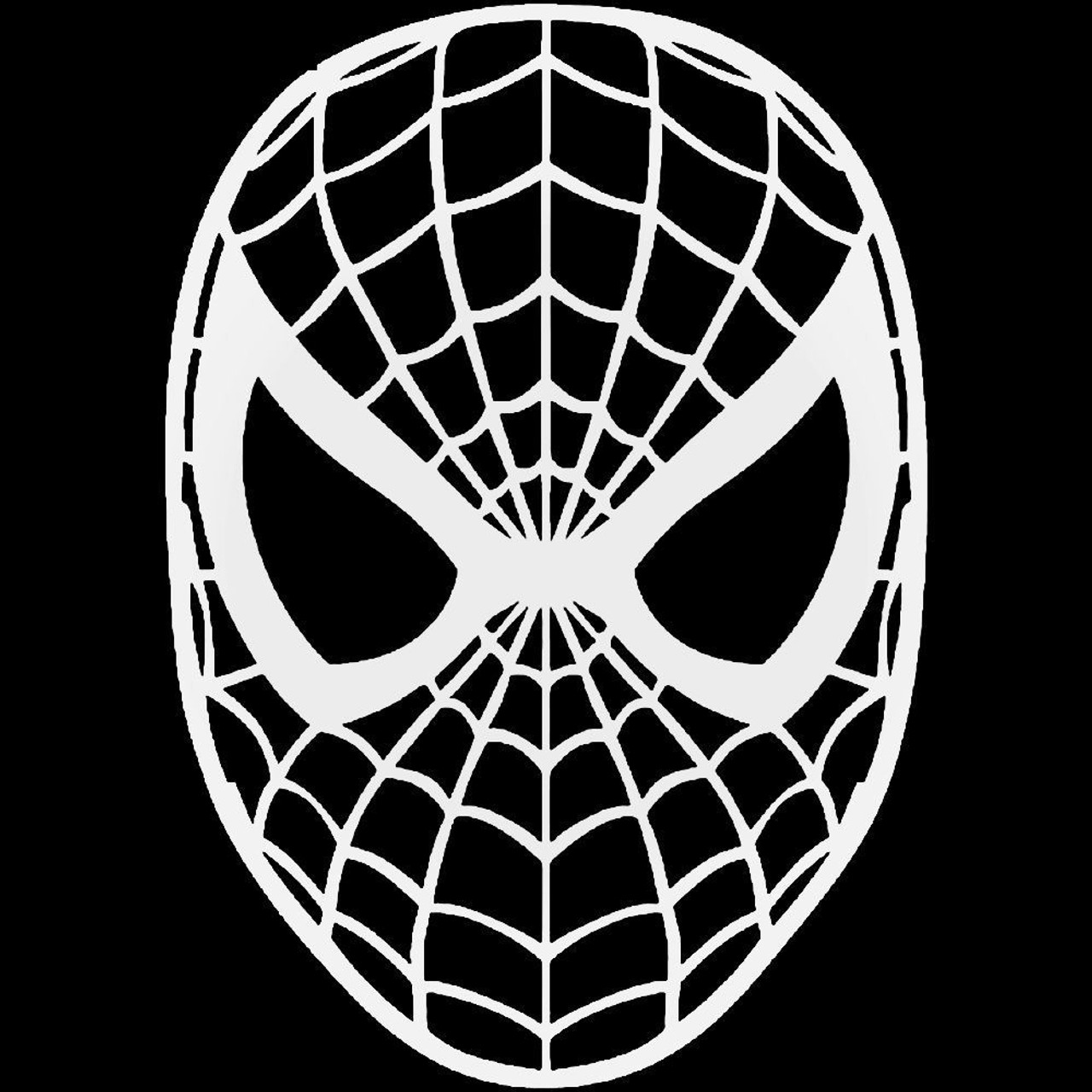 spiderman logo outline