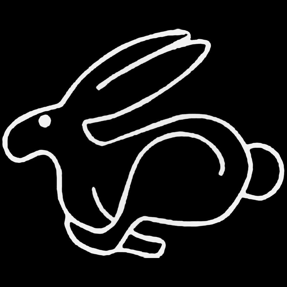 Vw Running Rabbit Emblem Sticker Volkswagen Rabbit 1975 Decal Sticker