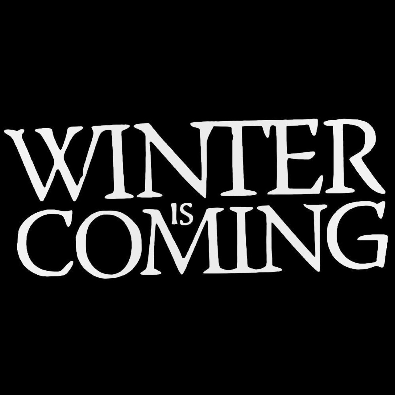 game of thrones font winter is coming