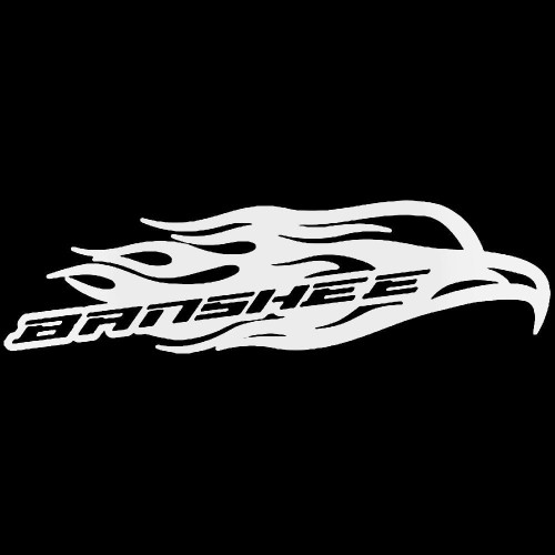 Yamaha Banshee Eagle Flame 1 Vinyl Decal Sticker