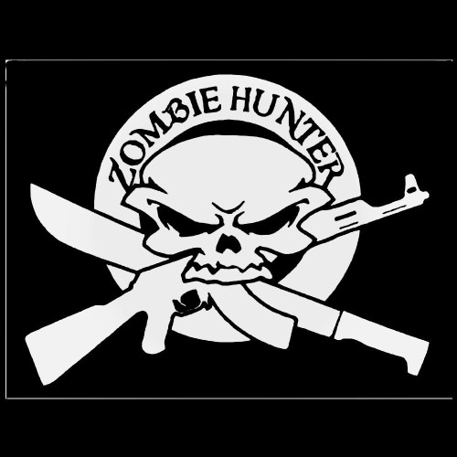 Zombie Hunter Alternate Design Decal Sticker