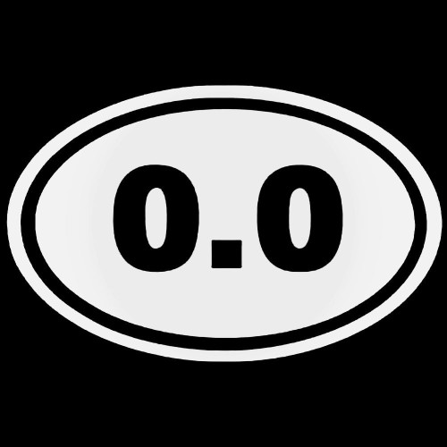 0.0 Lazy Marathon Race Distance Decal Sticker
