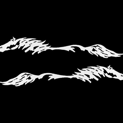 5 5x32 Horse Pony Truck Trailer Car Graphicet Vinyl Decal Sticker