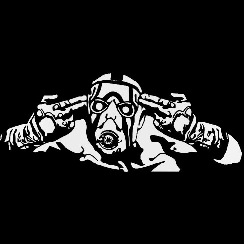 Borderlands 2 Psycho Decal Sticker