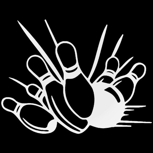 Bowling Pins Sticker