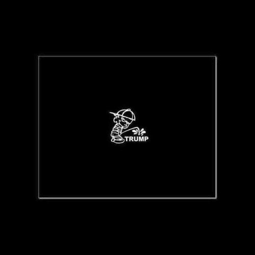 Boy Peeing On Trump Decal Sticker