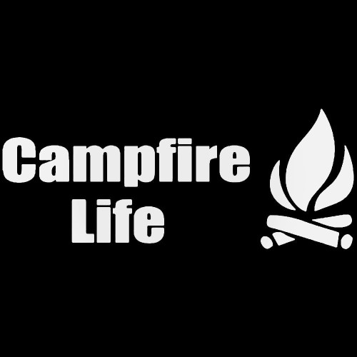 Campfire Life Camping Sticker