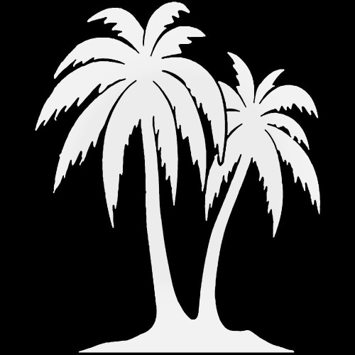 38 Palm Tree 3 Decal