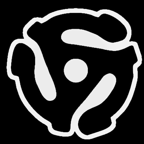 45 Rpm Record Adaptor Dj Decal Sticker