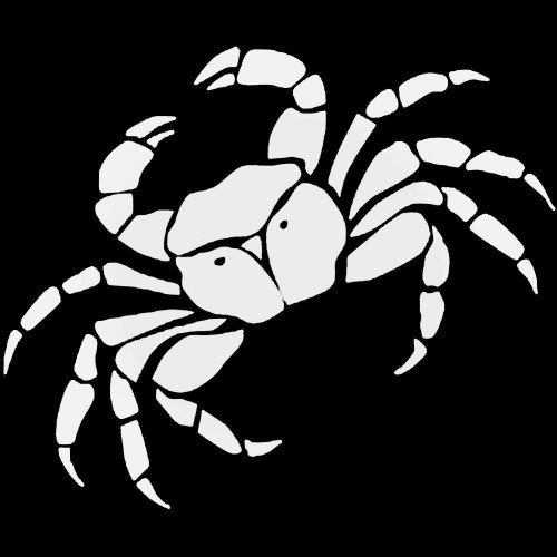 Crab Wildlfie Decal Sticker Style 1 Vinyl Decal Sticker