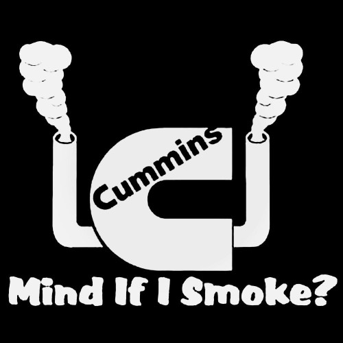 Cummiins Mind If I Smoke Decal Sticker
