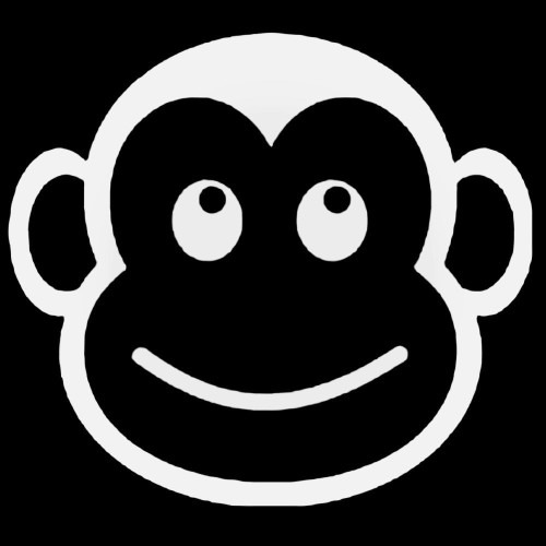 Aap Gezicht Decal Sticker