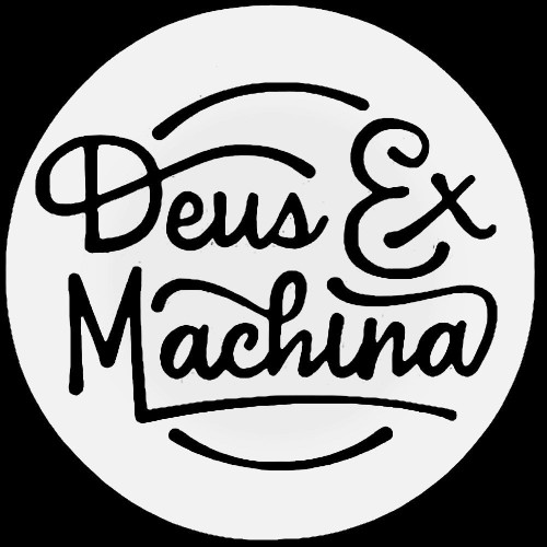 Deus Ex Machina Script Round Surfing Decal Sticker
