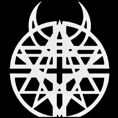 Disturbed Pentagram Horns Band Decal Sticker