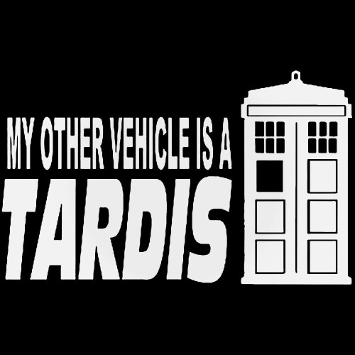 Doctor Who My Other Vehicle Is A Tardis Decal Sticker