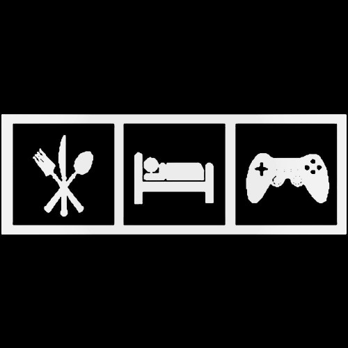 Eat Sleep Game Decal Sticker