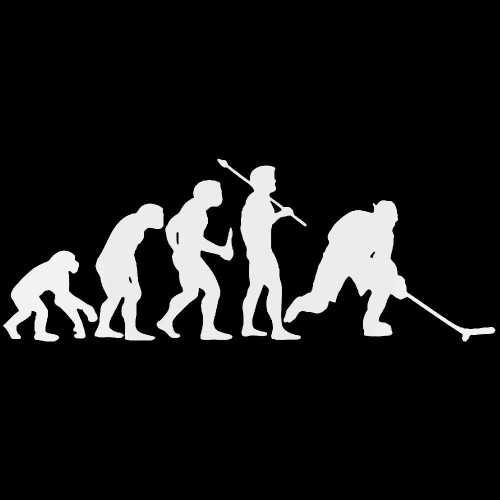 Evolution Of Hockey Sports Sticker