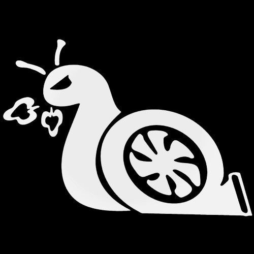 Fast Turbo Snail Decal Sticker