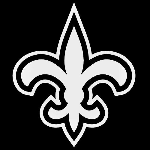 Fleur De Lis Saints Style 1 Decal