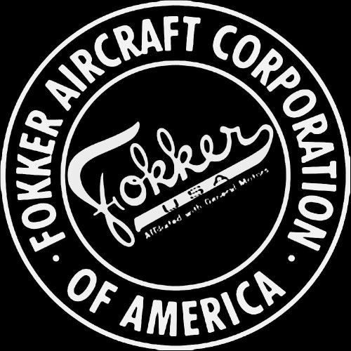 Fokker Of America Aviation Decal Sticker
