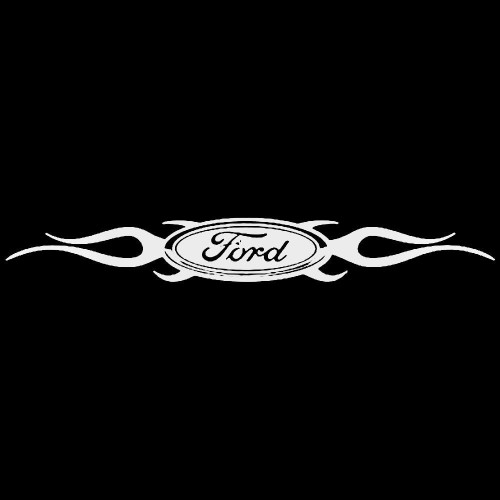 Ford Logo Flame 2 Sticker 2044