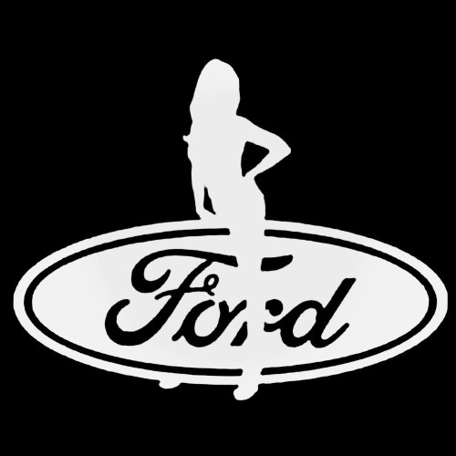 Ford Sexy Girl Decal Sticker