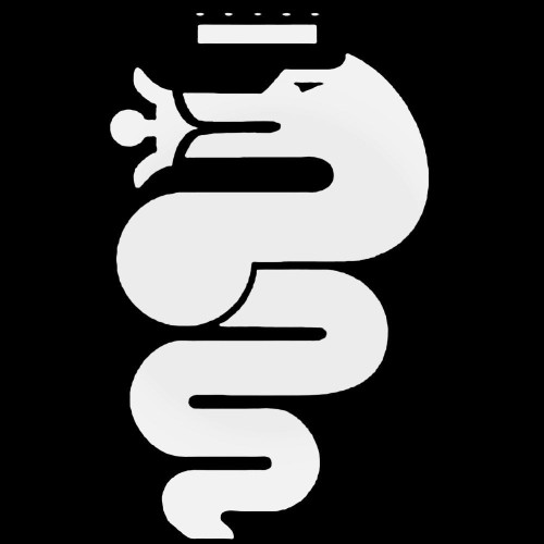 Alfa Romeo Biscione Snake Decal Sticker