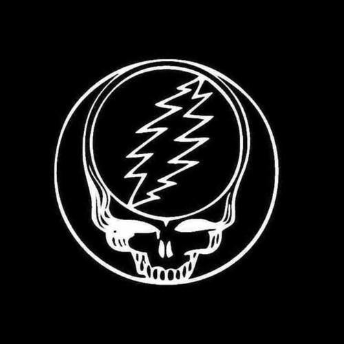 Greatful Dead Head Bolt Decal Sticker