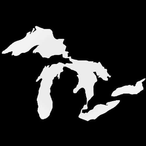 Great Lakes Michigan Superior Huron Erie Ontario Decal
