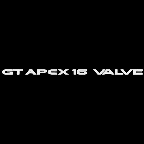 Gt Apex 16 Valve Vinyl Decal Sticker