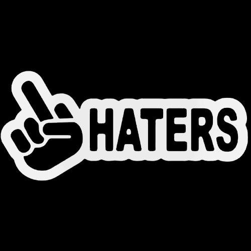 Haters Sticker