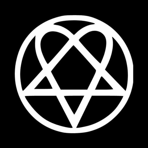 Heartagram Vinyl Decal Sticker