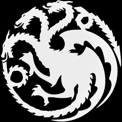 House Targaryen Dragons Game Of Thrones Vinyl Decal Sticker