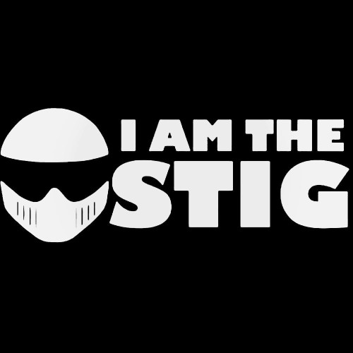 I Am The Stig 3 Decal Sticker